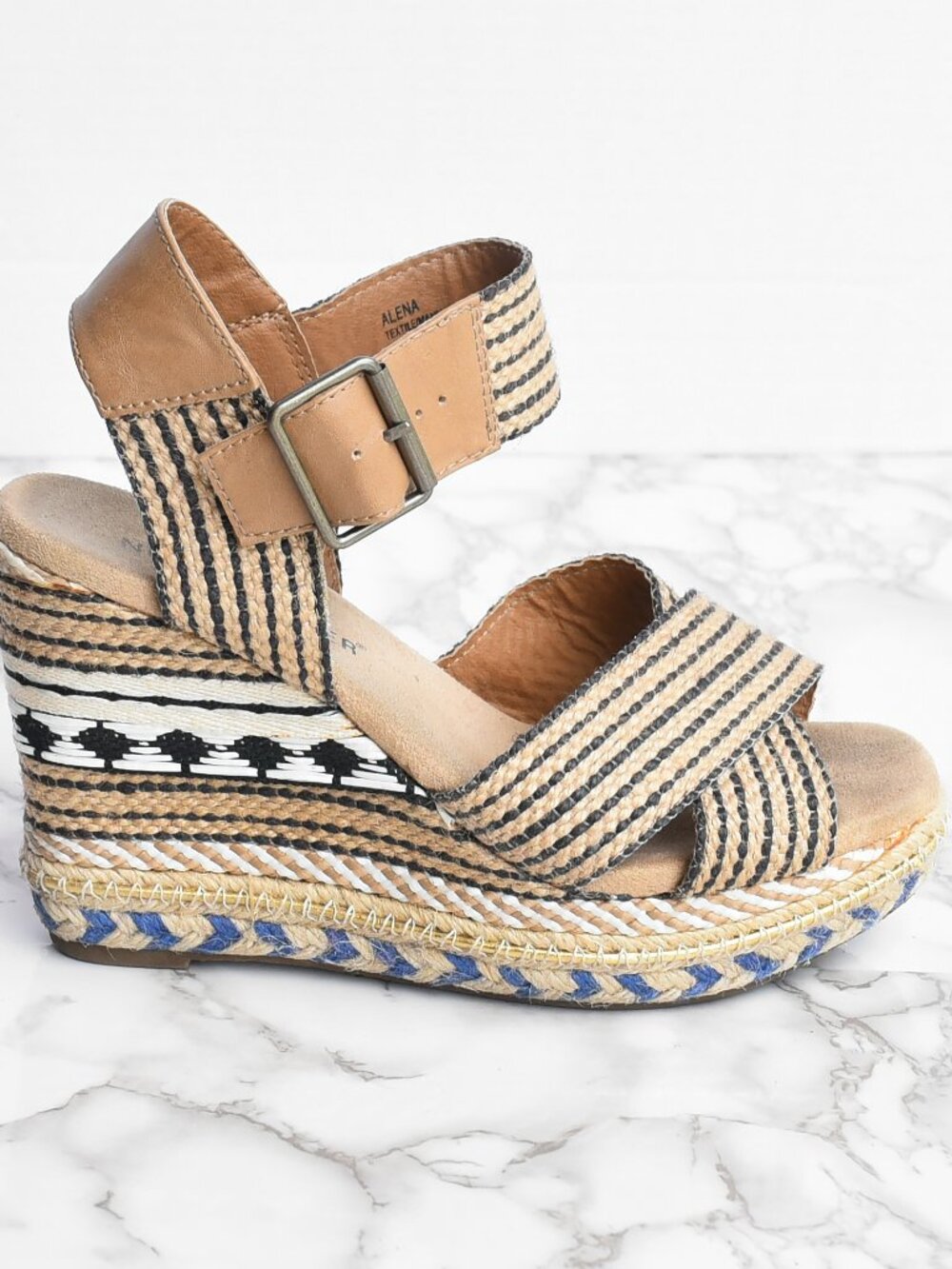 Now or Never Alena Espadrilles Wedges 7.5